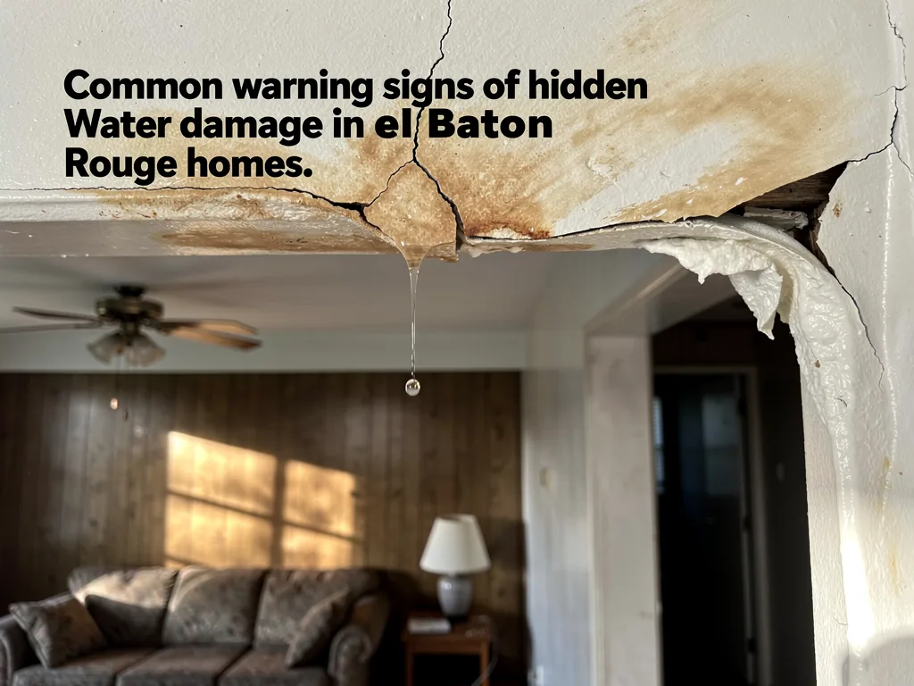Common warning signs of hidden water damage in Baton Rouge homes